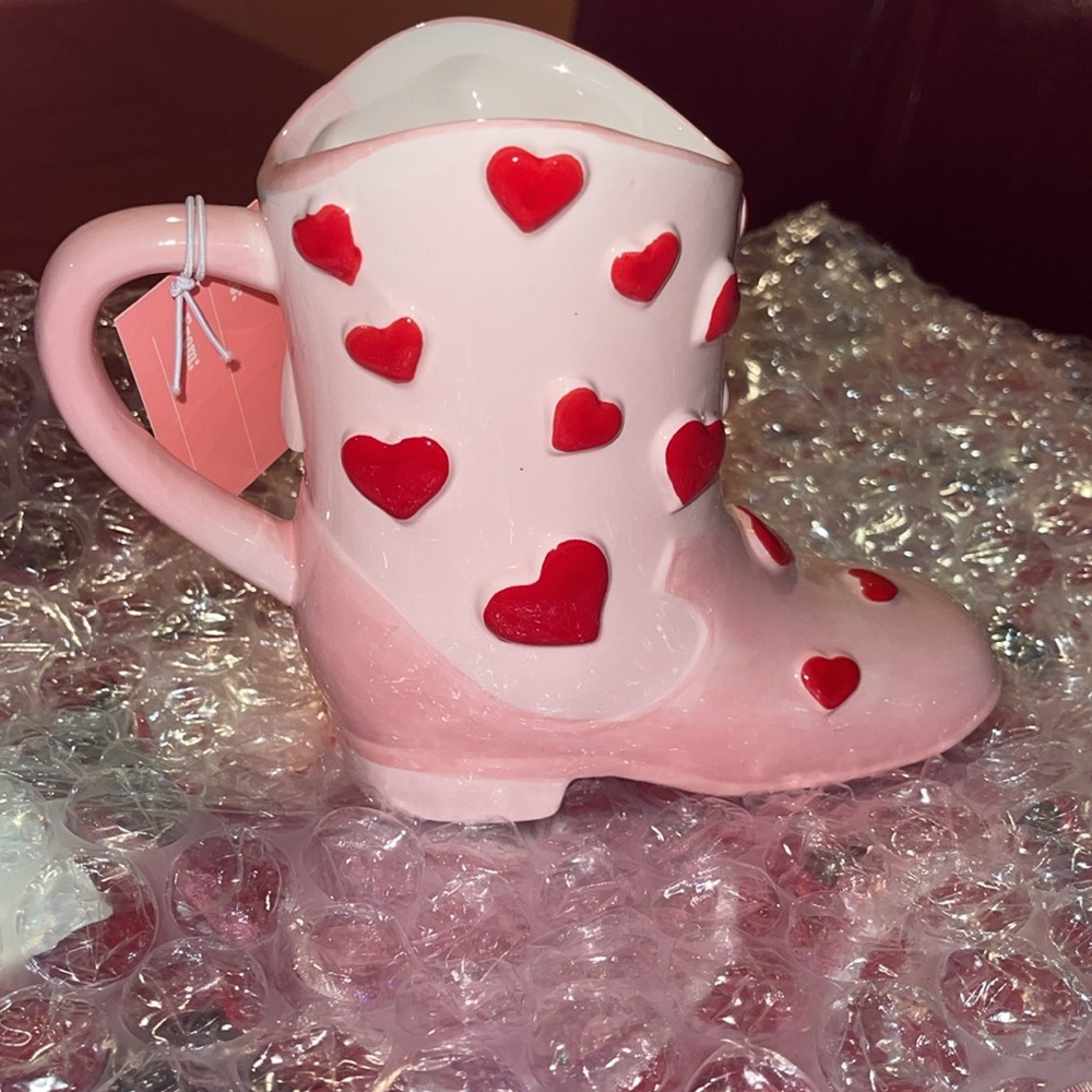 Heart Cowboy Boot Mug